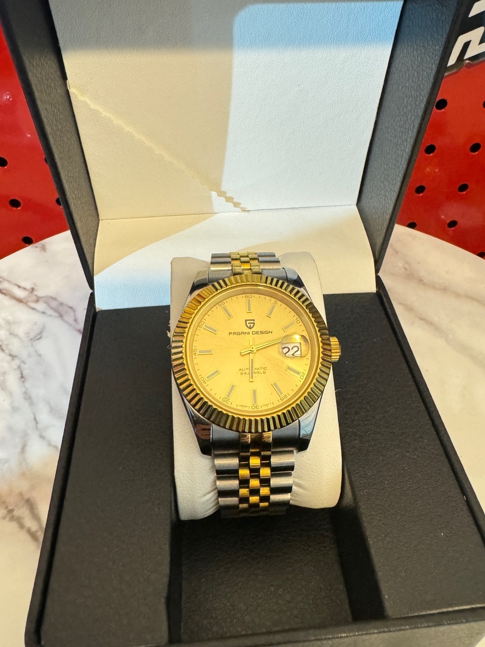 Pagani Design Two-Tone Date-just Style Automatic Watch